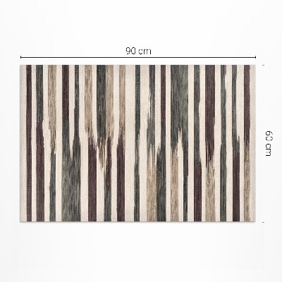 Vinyl vloerkleed Geschilderde boho-strepen in pastelkleuren