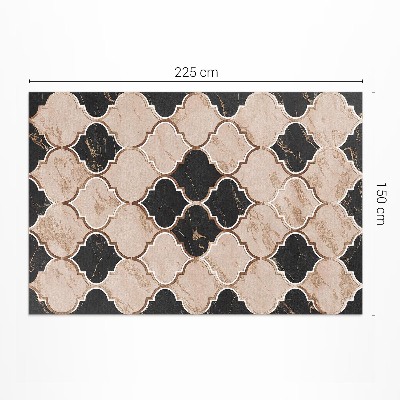 Vinyl vloerkleed Arabesque marmermozaïek Marokkaanse stijl