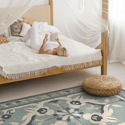 Tapijt vinyl Portugese tegels met een delicaat vintage patroon