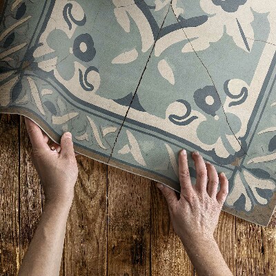 Tapijt vinyl Portugese tegels met een delicaat vintage patroon