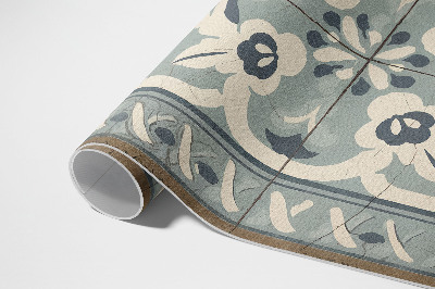 Tapijt vinyl Portugese tegels met een delicaat vintage patroon