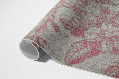 Vinyl vloerkleed Vintage verweerd bloemenmotief