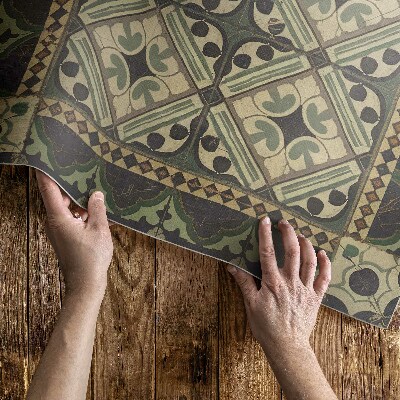 Tapijt vinyl Klassieke artistieke tegels