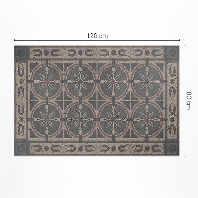 Vinyl vloerkleed Rustiek geometrisch ornament