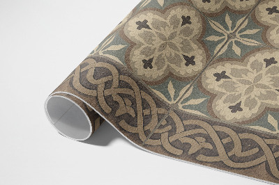 Tapijt vinyl Retro tegels met geometrische patronen