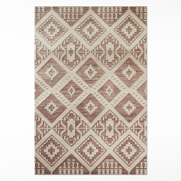 Vinyl vloerkleed Geometrische composities in Azteekse stijl