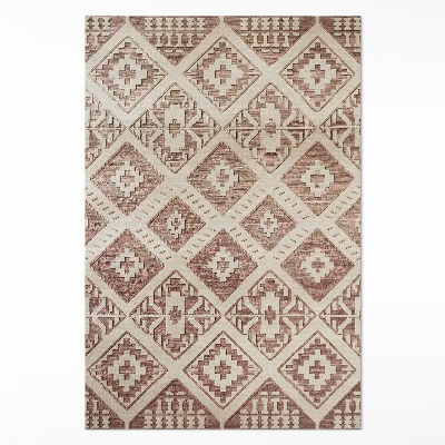 Vinyl vloerkleed Geometrische composities in Azteekse stijl