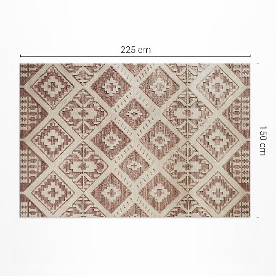 Vinyl vloerkleed Geometrische composities in Azteekse stijl