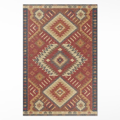 Vinyl vloerkleed Harmonie van Azteekse geometrische figuren