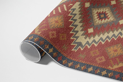 Vinyl vloerkleed Harmonie van Azteekse geometrische figuren