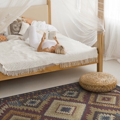 Tapijt vinyl Oude Azteekse patronen vol symmetrie