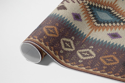 Vinyl vloerkleed Symmetrische lay-outs in Azteekse stijl