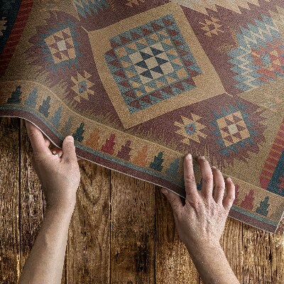 Vinyl tapijt Azteekse symmetrie