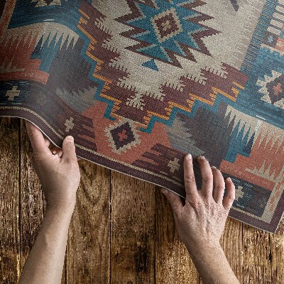 Tapijt vinyl Symmetrische composities in de Azteekse geest