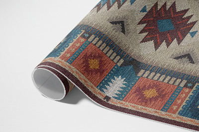 Tapijt vinyl Symmetrische composities in de Azteekse geest