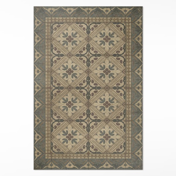 Vinyl vloerkleed Symmetrische vintage patronen