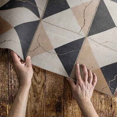 Tapijt vinyl Imitatie van oude tegels