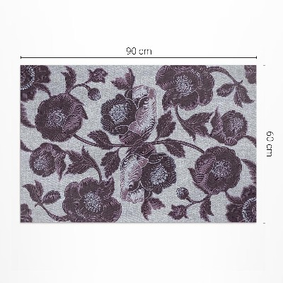 Tapijt vinyl Subtiele vintage bloemen