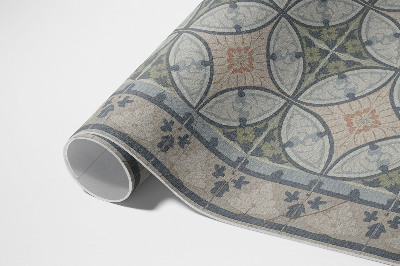 Tapijt vinyl Vintage keramische tegelmozaïek