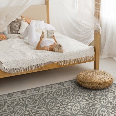 Vinyl vloerkleed Een compositie van elegante tegels