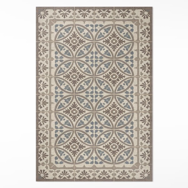 Tapijt vinyl Boho geometrische compositie