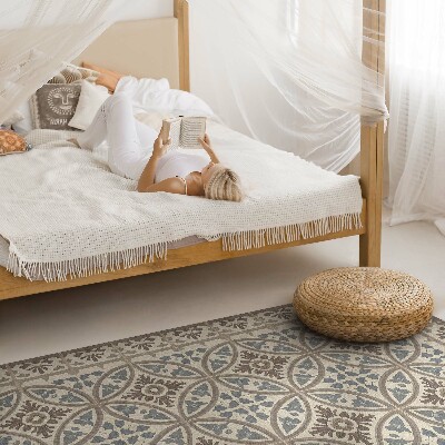 Tapijt vinyl Boho geometrische compositie