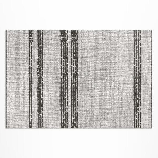 Buitenkleed Grijs gevoerde boho-imitatiestof