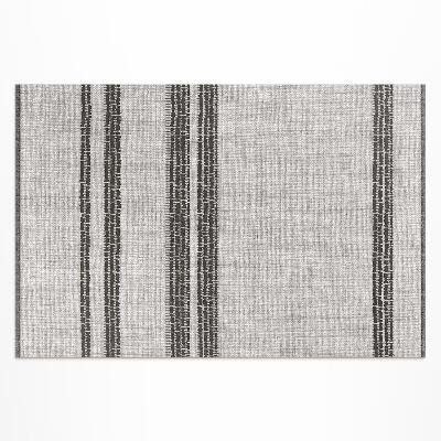 Buitenkleed Grijs gevoerde boho-imitatiestof