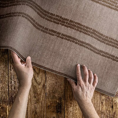 Tuinkleed Bruin gevoerde boho-imitatiestof