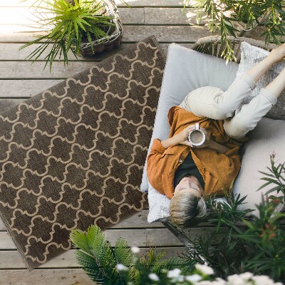 Buitenkleed Imitatiestof met oosters arabeskpatroon