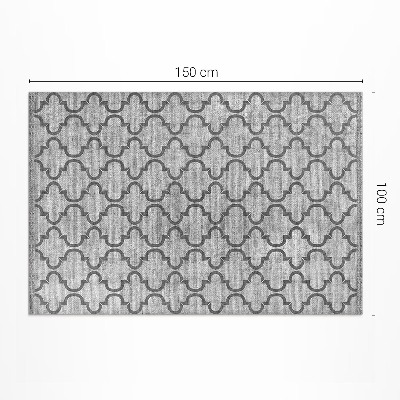 Buiten tapijt Imitatiestof met oosters patroon