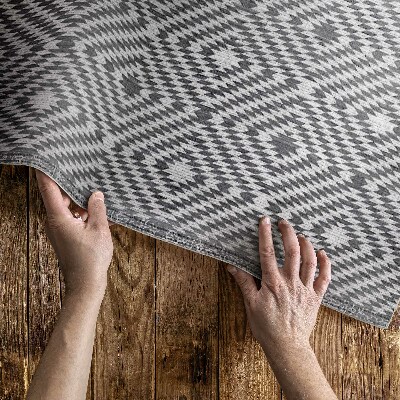 Buitenkleed Turkse imitatiestof met geometrisch patroon