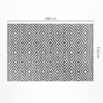 Buitenkleed Turkse imitatiestof met geometrisch patroon