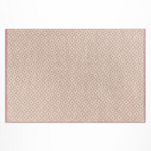 Buiten tapijt Roze oosterse imitatiestof