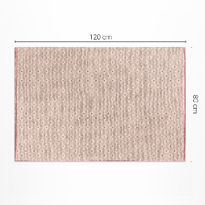 Buiten tapijt Roze oosterse imitatiestof