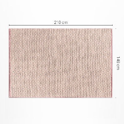 Buiten tapijt Roze oosterse imitatiestof