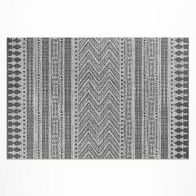 Tuinkleed Imitatiestof met strepen en zigzaggen