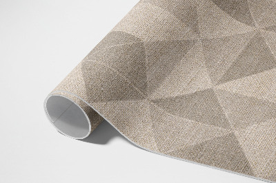 Buiten tapijt Imitatiestof met driehoeken en vierkanten