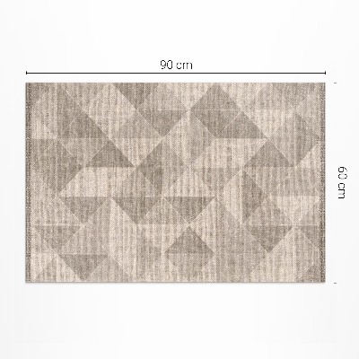Buiten tapijt Imitatiestof met driehoeken en vierkanten