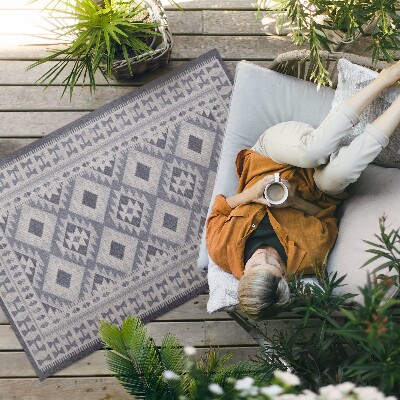 Tuinkleed Imitatiestof in retro-vintagestijl