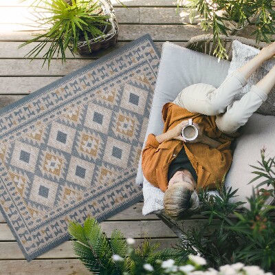 Buiten tapijt Retro decoratief design imitatiestof