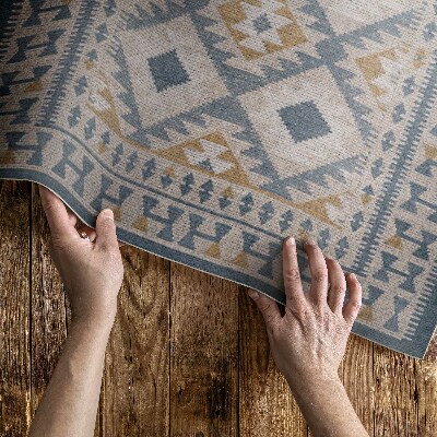 Buiten tapijt Retro decoratief design imitatiestof