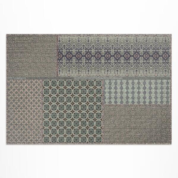 Tuinkleed Imitatie van versierde stof in Azteekse stijl