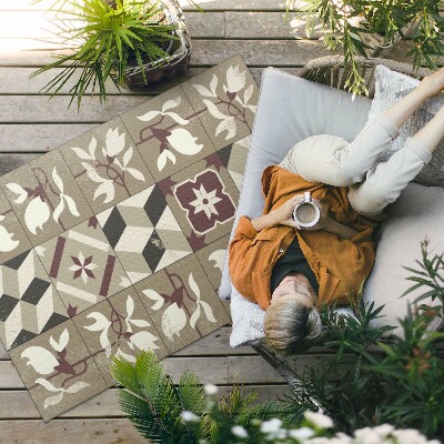 Buitenkleed Magnolia decoratieve mozaïektegels