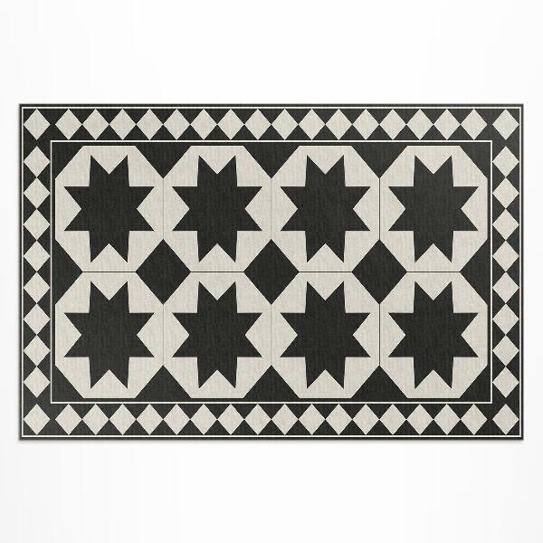 Tuinkleed Zwart-witte sterren elegante mozaïek