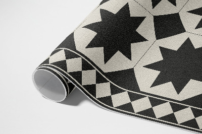 Tuinkleed Zwart-witte sterren elegante mozaïek