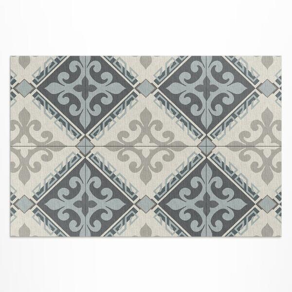 Buiten tapijt Geometrisch ornament mozaïek vintage