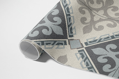 Buiten tapijt Geometrisch ornament mozaïek vintage