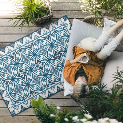 Tuinkleed Abstracte cirkels mediterrane tegels