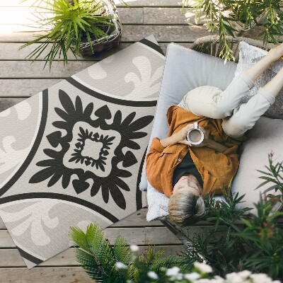 Buiten tapijt Elegant ornamenttegelpatroon